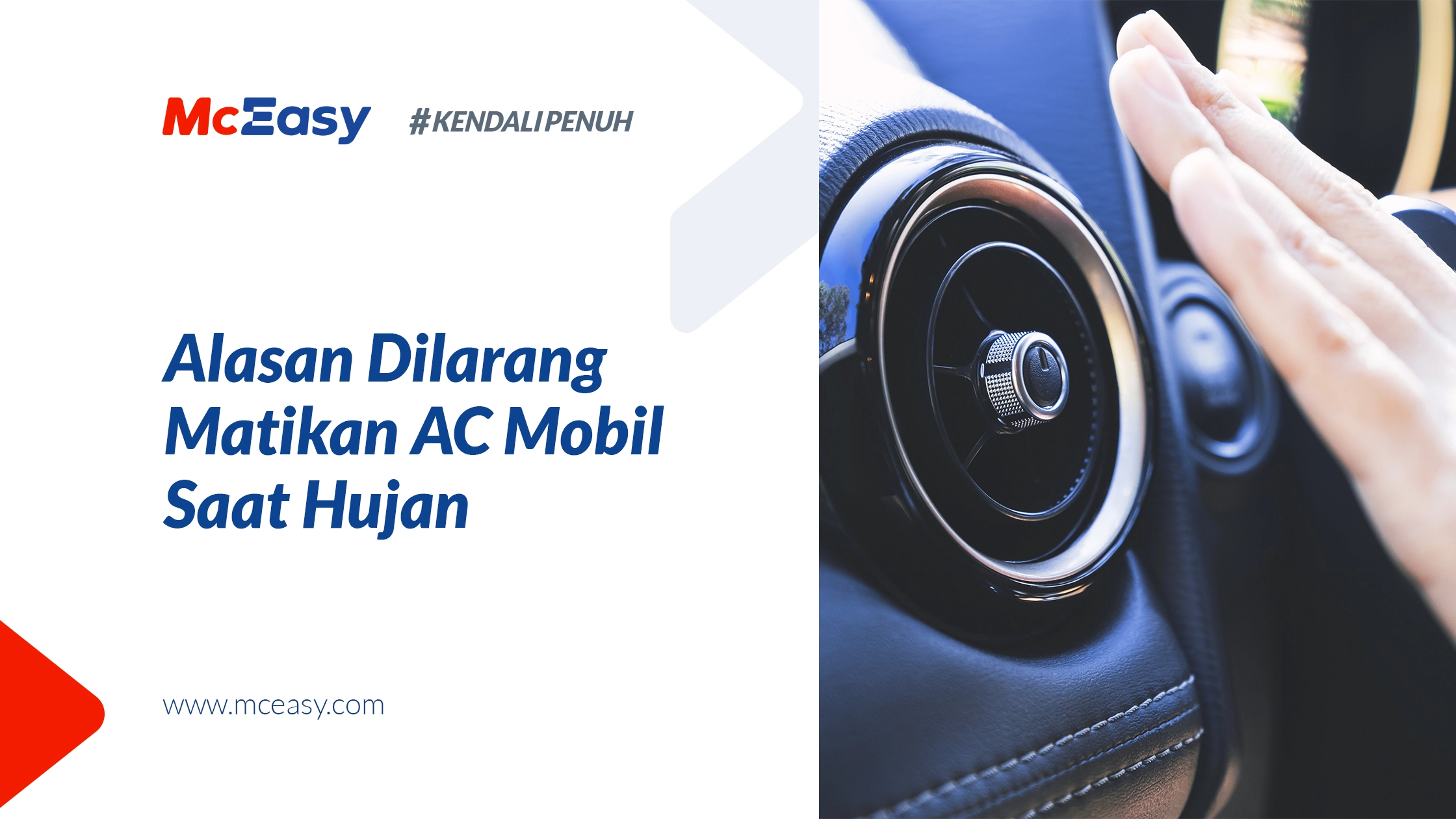 Alasan Dilarang Matikan AC Mobil Saat Hujan