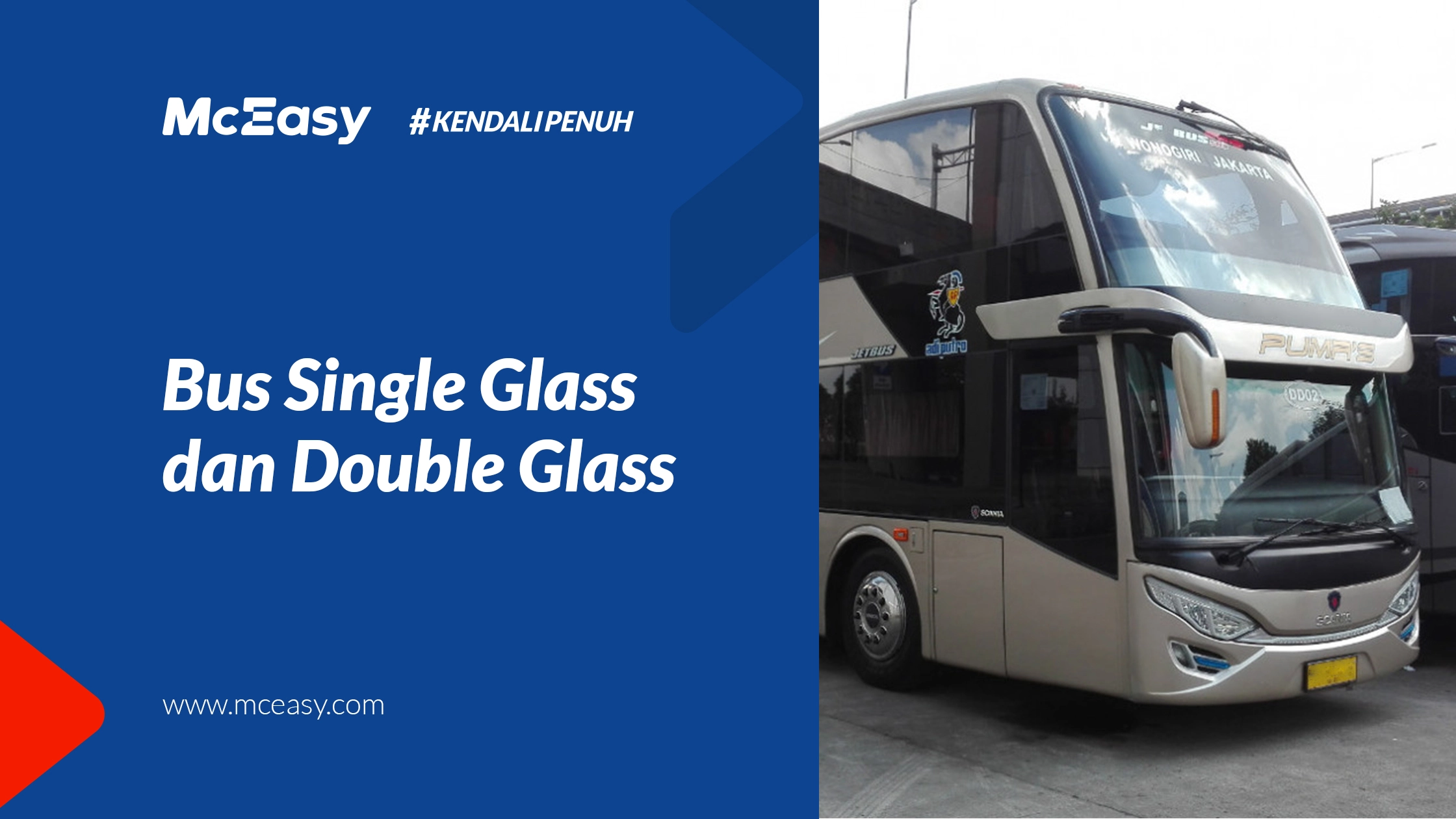 Perbedaan Bus Single Glass dan Double Glass