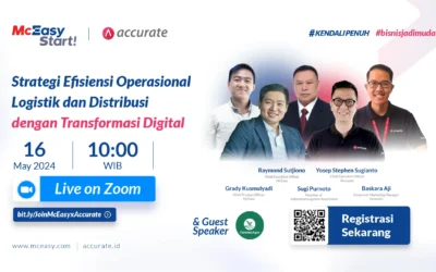 [Webinar Event] Komitmen McEasy dan Accurate Dukung Digitalisasi Logistik dan Distribusi
