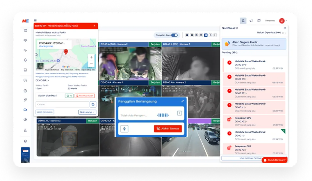Streaming Video Dengan Notifikasi Peringatan