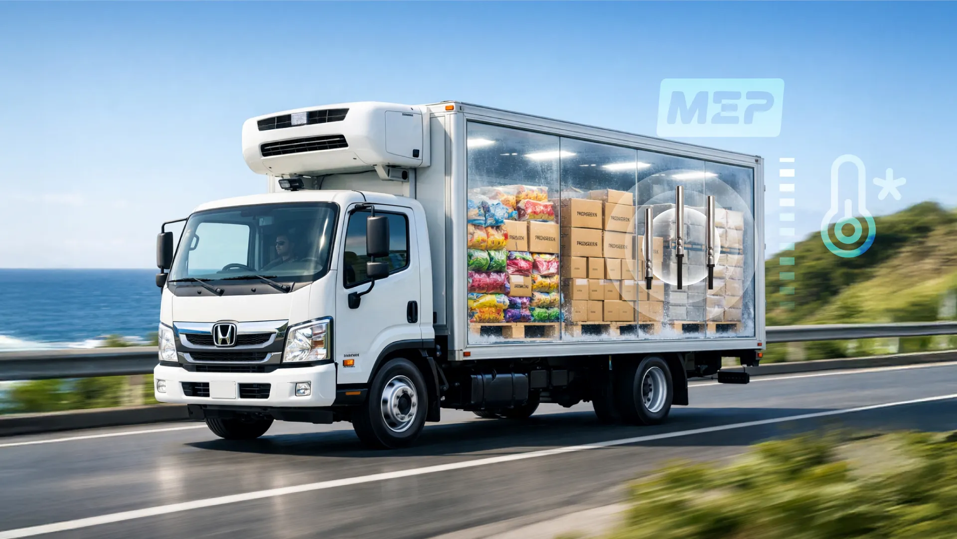 GPS tracker dan sensor suhu untuk logistik rantai pendingin selama Ramadan