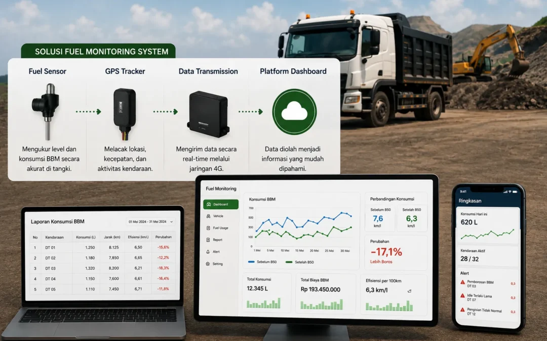 Cara Memantau Konsumsi BBM Armada Setelah Beralih ke B50 dengan Fuel Monitoring System