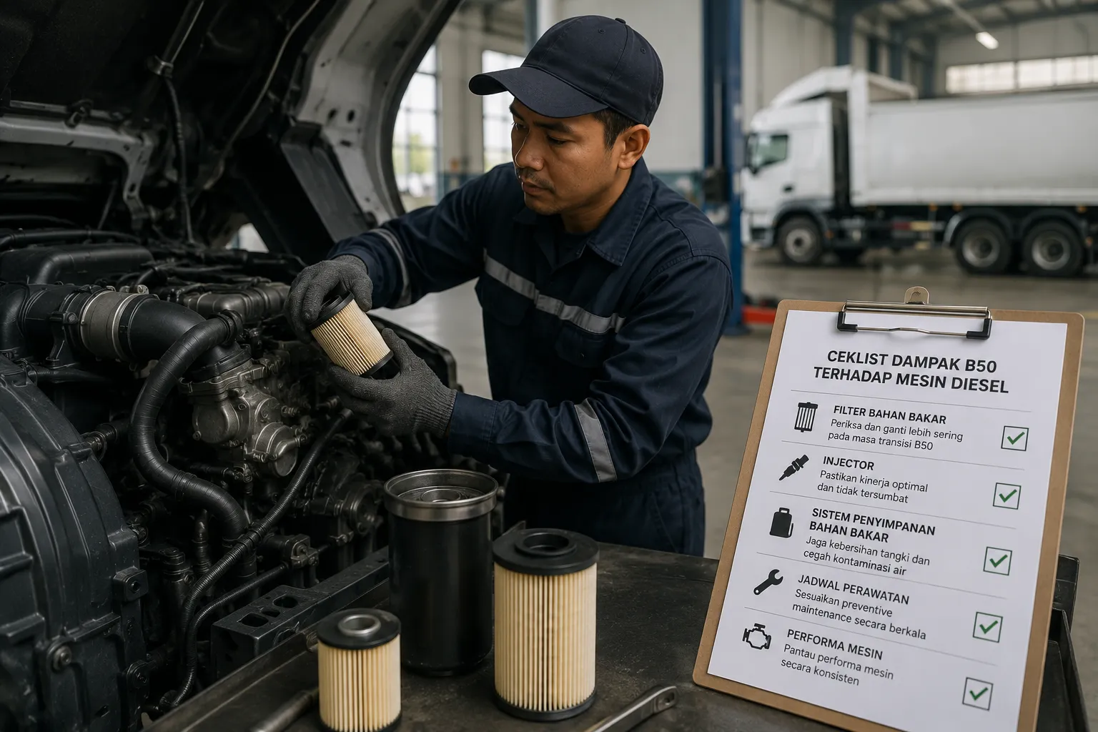 dampak-b50-mesin-diesel-truk-bus
